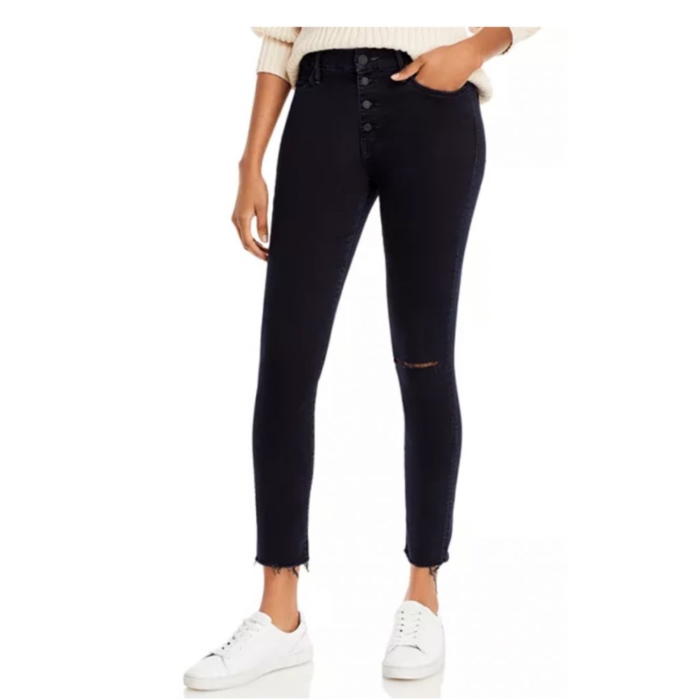 Mother Pixie Ankle Skinny Jeans Holding Hands Tightly 28